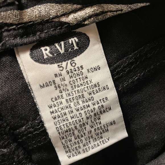 R.V.T Animal Print Stretchy Wax Jeans NWT 5/6 - Picture 4 of 6